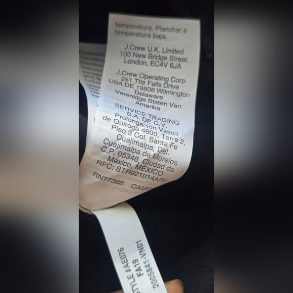 J.crew Classic Black Women's Jacket  Size 12 #63 - Picture 8 of 8